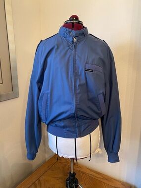 Members Only Blue Lightweight Bomber Jacket